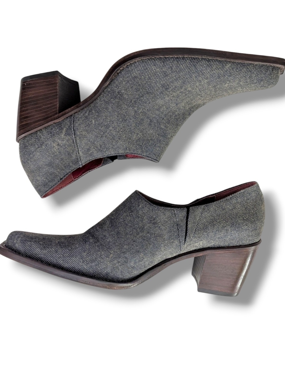 VINTAGE Gianni Bini Denim Ankle Booties, Size 7.5